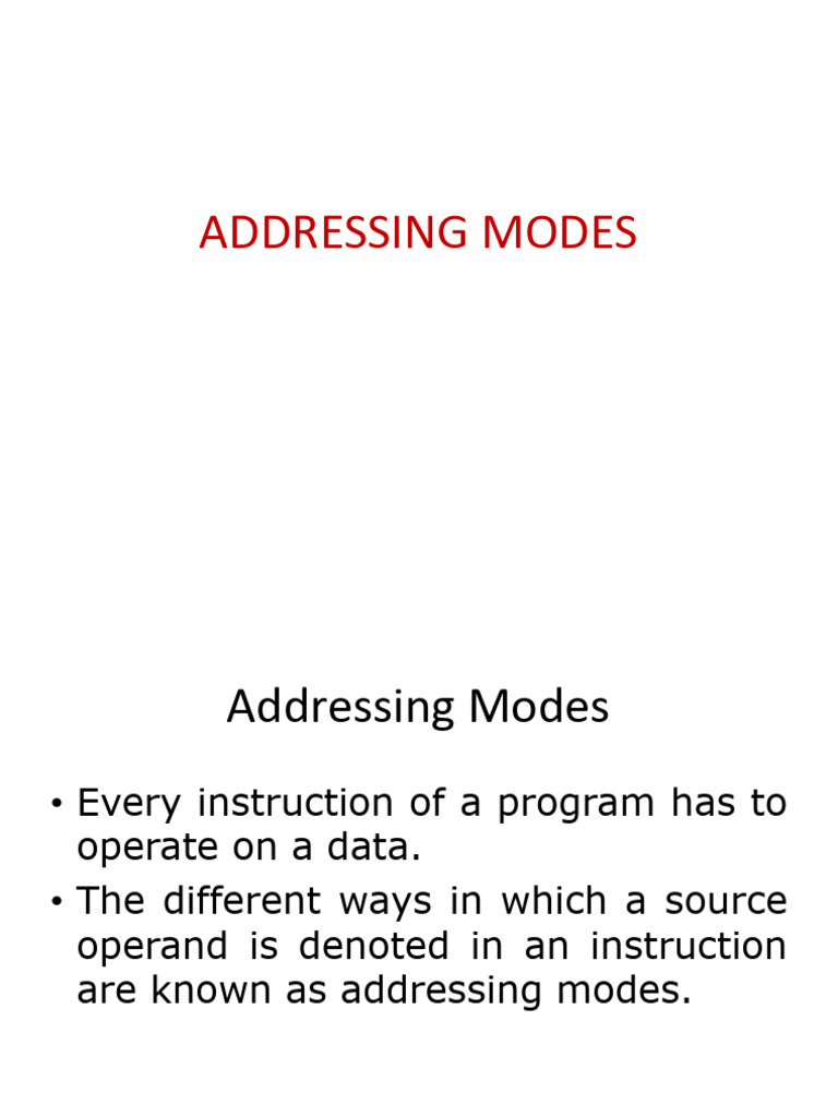 8086 Addressing Modes Overview | PDF | Computer Engineering | Computing