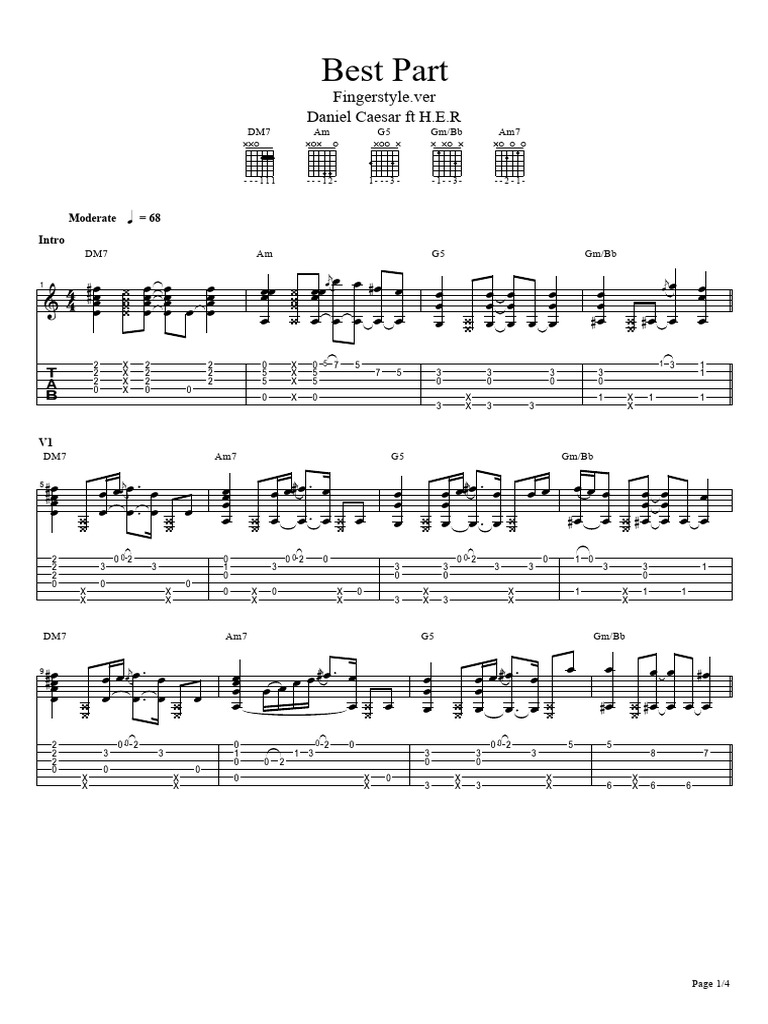Best Part Guitar Tabs & Chords | PDF | Ouverture (échecs) | Échecs