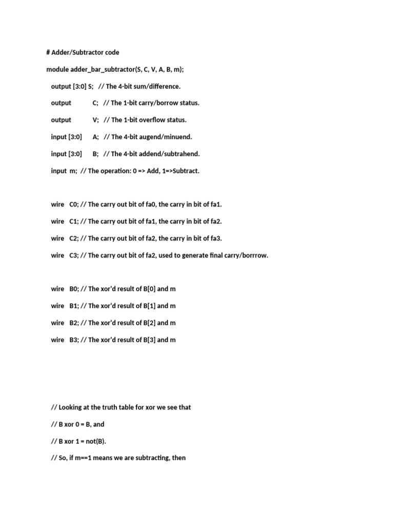 Adder Subtractor | PDF