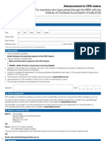 Advancement To CPA Status App Form
