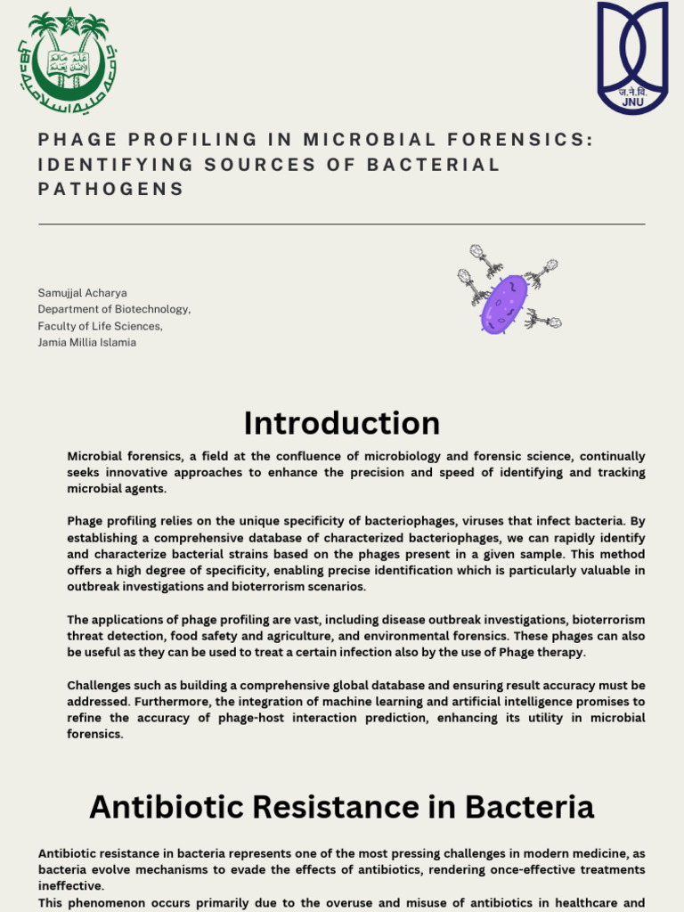 Phage Profiling in Microbial Forensics | PDF | Bacteriophage ...