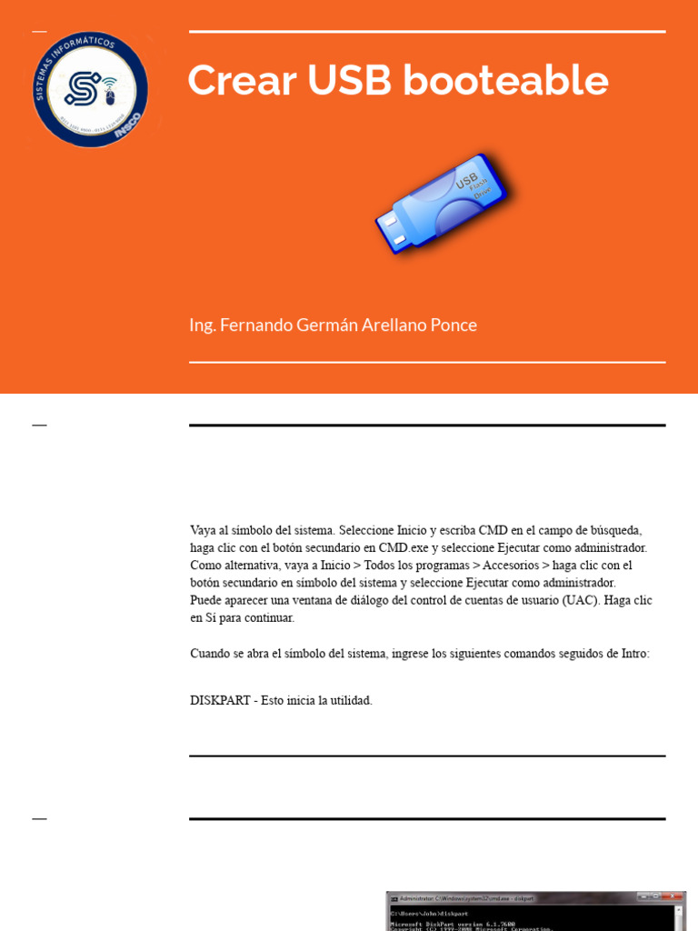 Crear USB Booteable | PDF | Informática