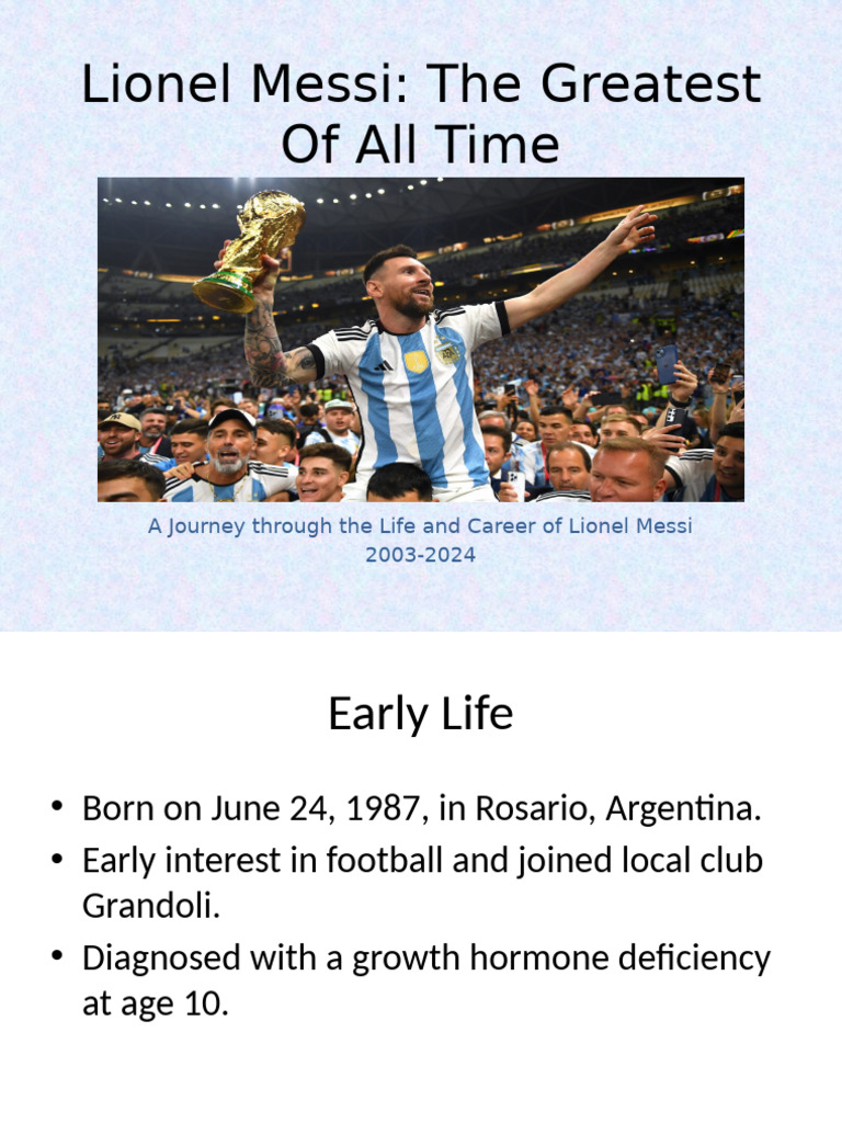 Messi: Journey from Grandoli to Glory | PDF | Sports & Recreation ...