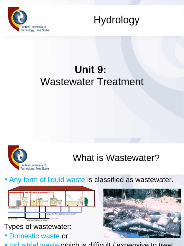 Wastewater Treatment Overview | PDF | Sewage | Sewage Treatment