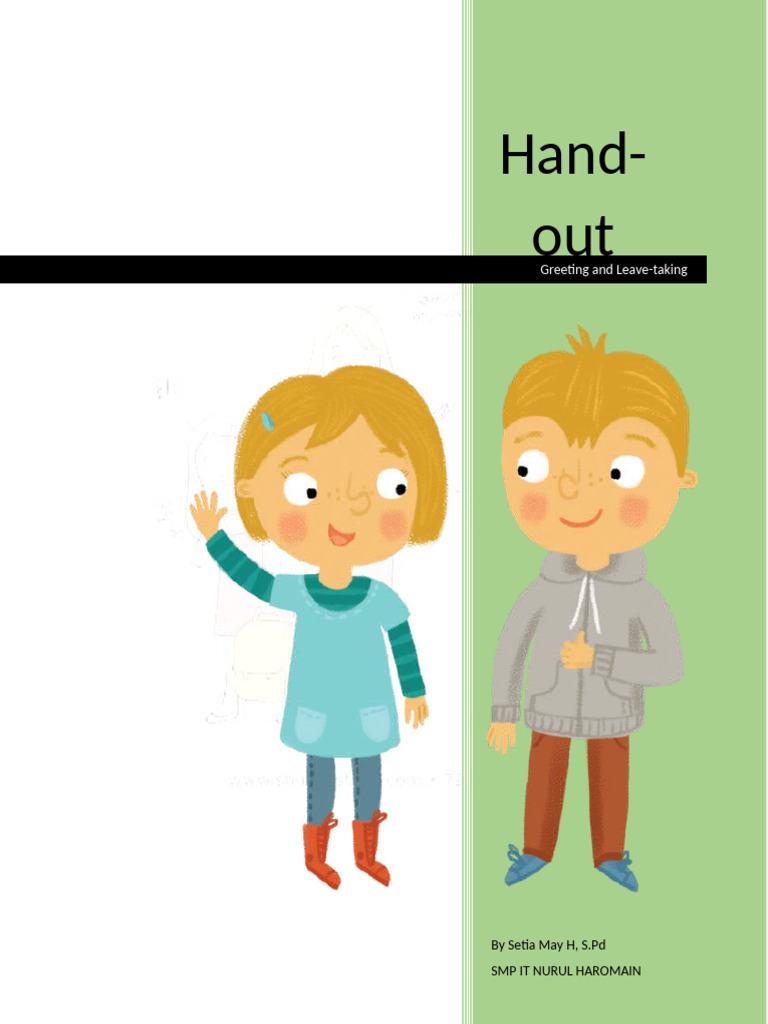 Hand-Out GREETINGS AND TAKING LEAVE KLS 7 | PDF