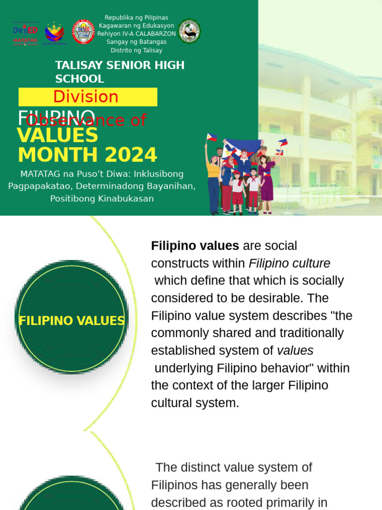 Filipino Values Month 2024 Theme | PDF | Philippines | Social Psychology
