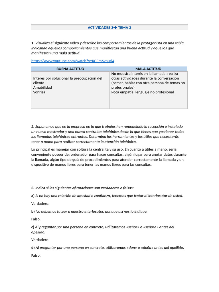 Tema3 - Actividad 3 | PDF | Crecimiento personal y profesional | Negocios