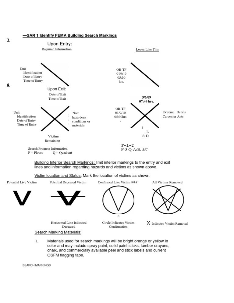 FEMA Search Markings1 | PDF | Law | History