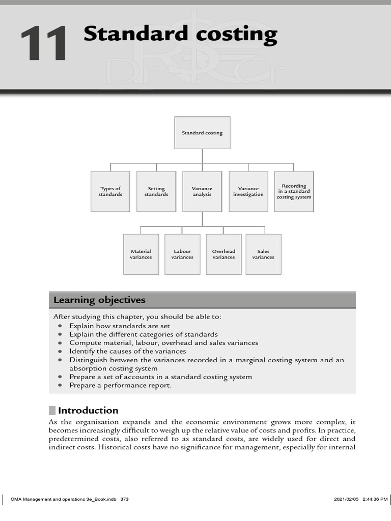 Cost and Management Accounting Operations and Mana... - (Chapter 11 ...