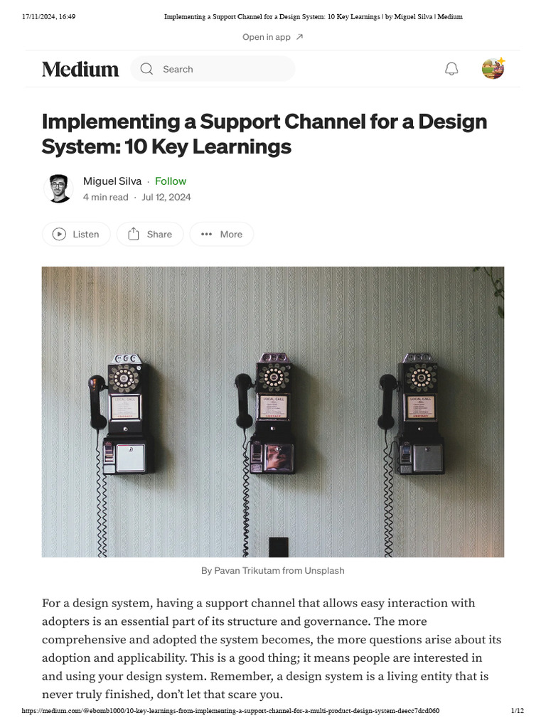 Support Channel Insights for Design Systems | PDF | User Experience ...