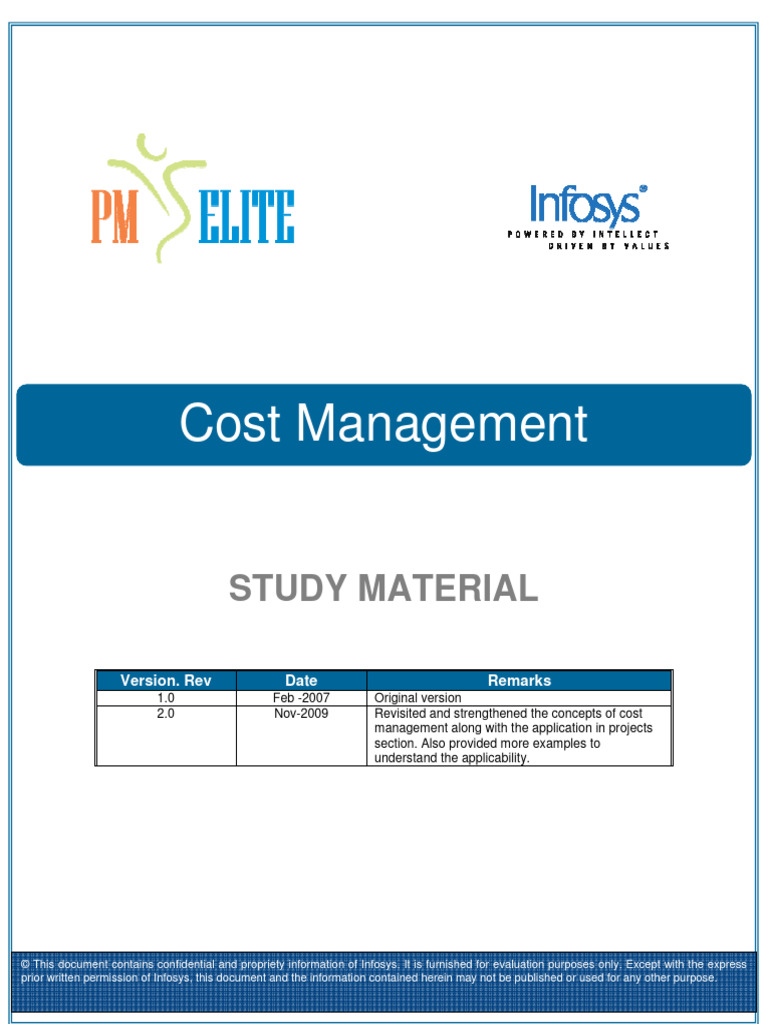 Project Cost Management Overview | PDF | Internal Rate Of Return | Net ...