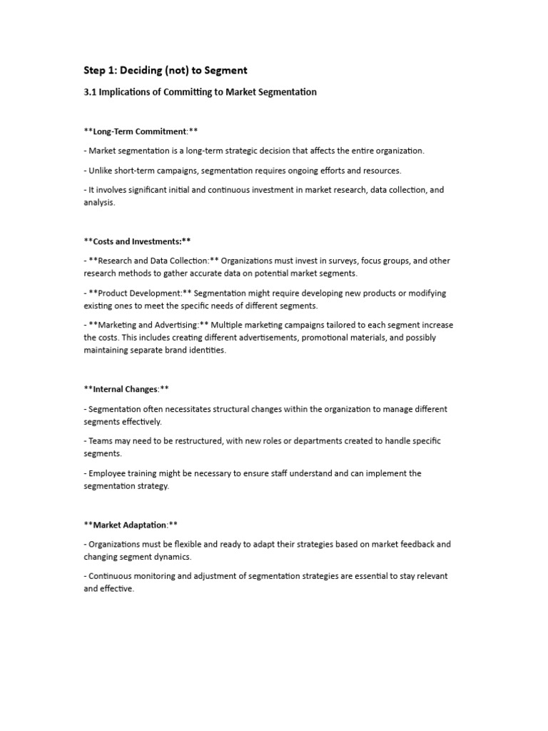 Steps for market segment analysis avinash guruvinamath pdf market