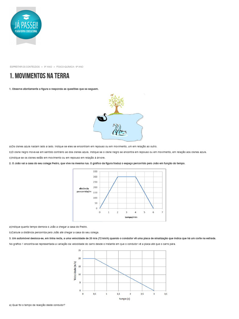 Movimentos Na Terra Pdf Métodos E Materiais De Ensino