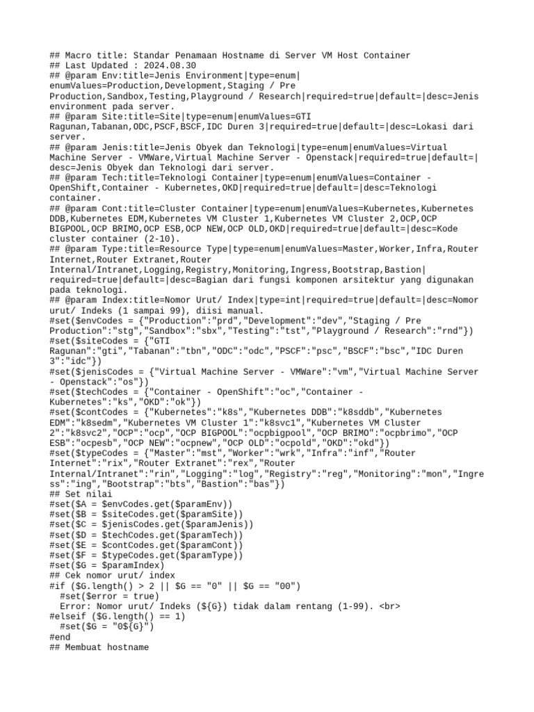 Hostname Naming for VM Servers | PDF | Network Architecture ...