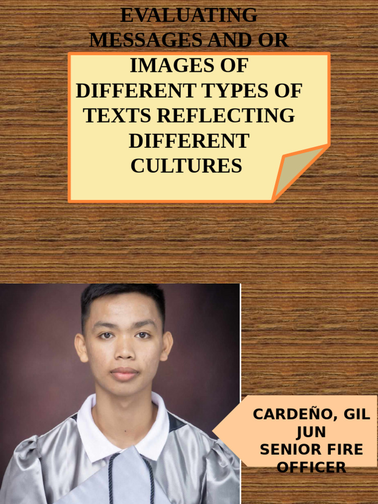 Evaluating Messages and or Images of Different Types | PDF | Writing ...