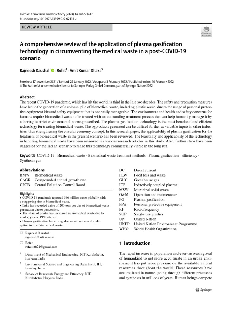 a-comprehensive-review-of-the-application-of-plasma-gasification