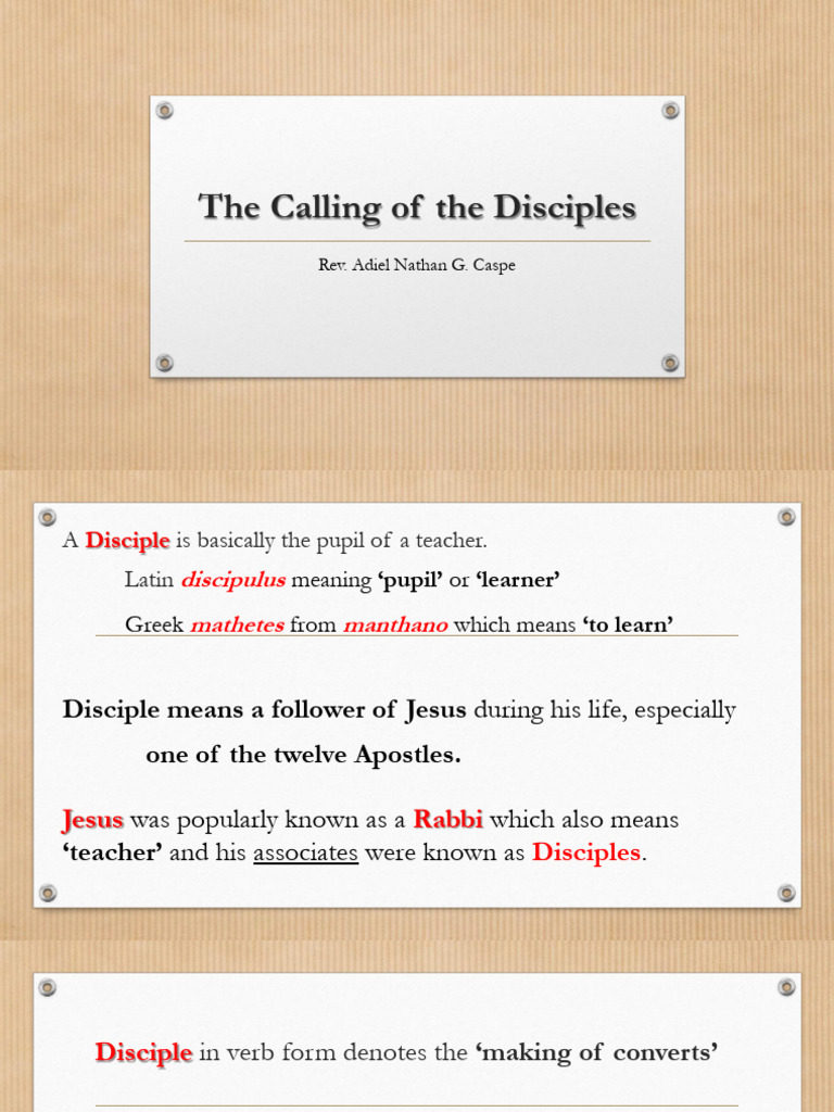 Module 5.0 PPT - The Calling of Disciples | PDF | John The Apostle | Jesus