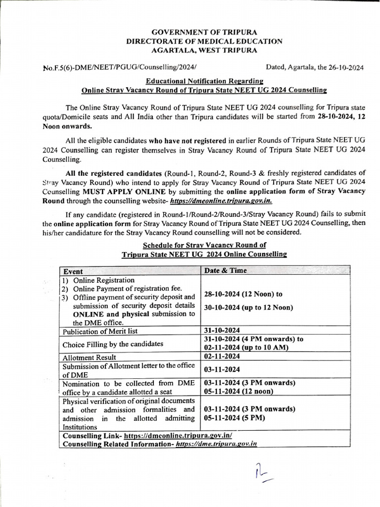 Educational Notification | PDF