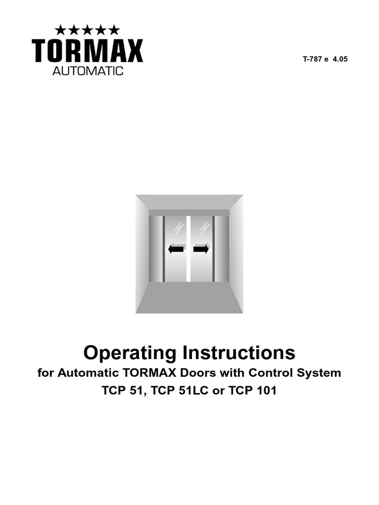 TORMAX TCP 51 Door System Manual | PDF | Transmission Control Protocol ...