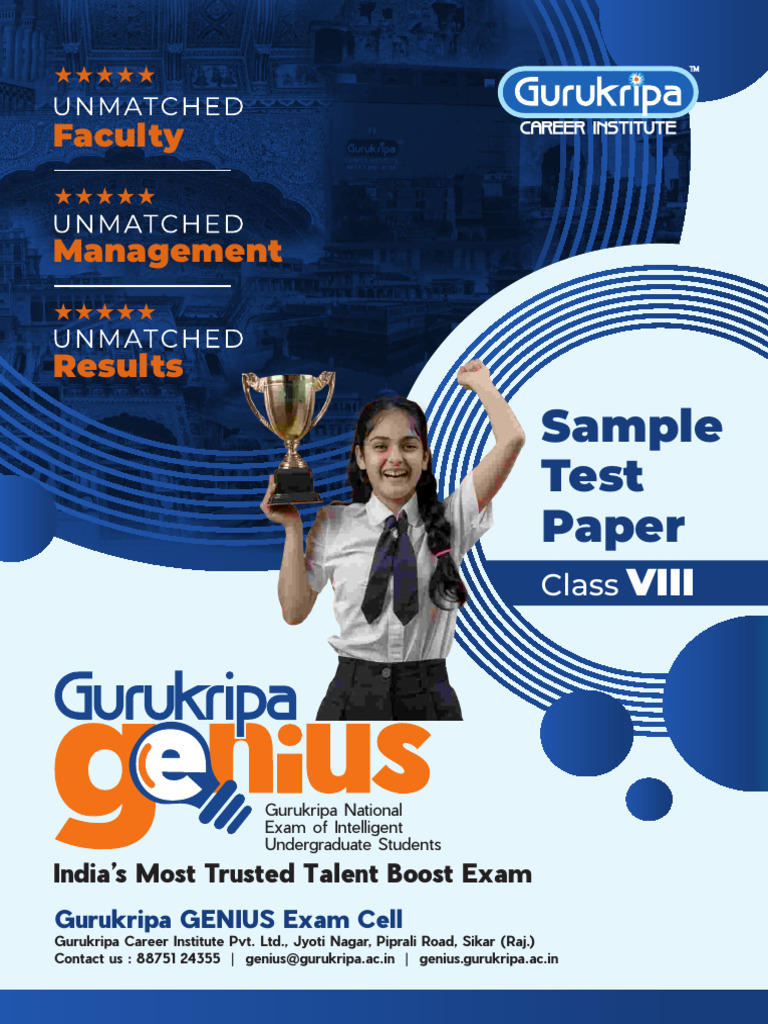 Sample Test Paper: Faculty | PDF