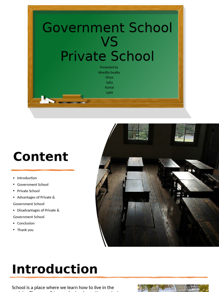 Government Vs Private School | PDF | Career & Growth | Self-Improvement