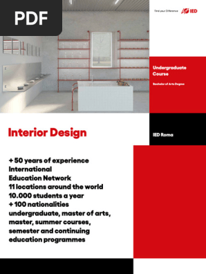 IED Roma Undergraduate Interior Design