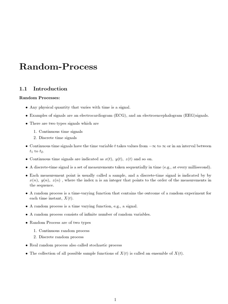 Unit 4 random process pdf probability distribution discrete time