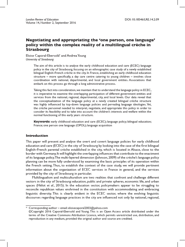 Negotiating and Appropriating The One Person One | PDF ...