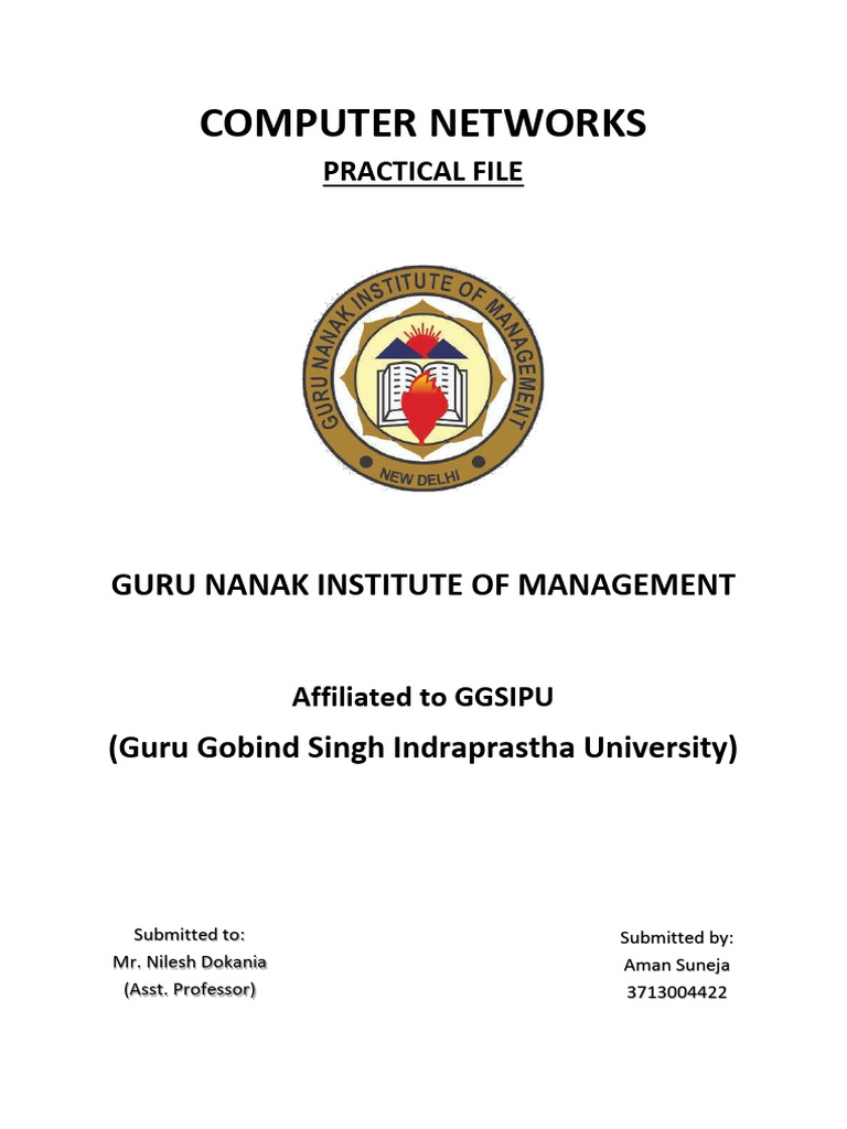 Computer Networks Lab Practical Guide | PDF | Computer Network | Ip Address