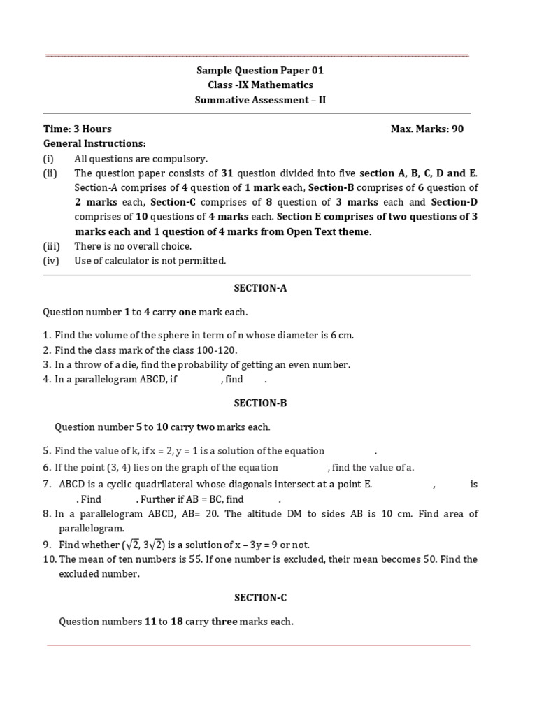 Maths Sa2 Sp1 | PDF | Perpendicular | Fahrenheit