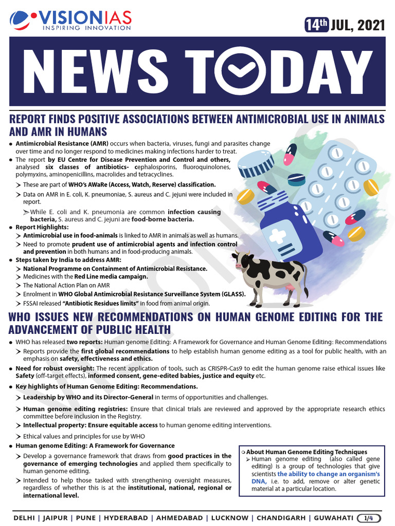 VisionIAS Daily Current Affairs 14 July 2021 | PDF | Antimicrobial ...