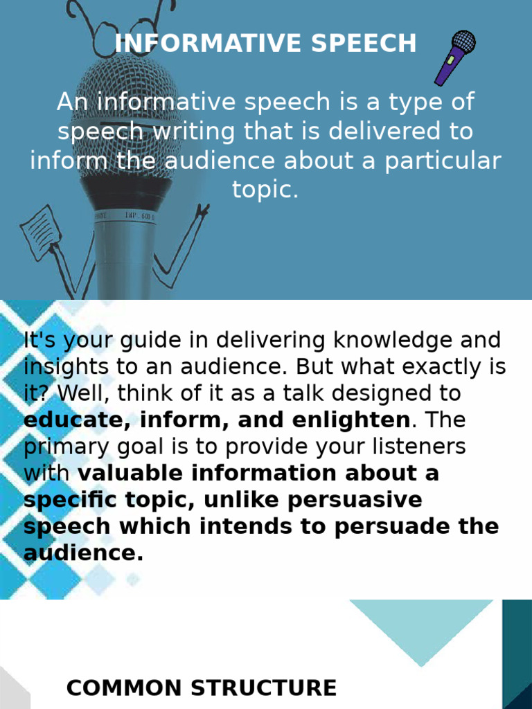 G8 Informative Speech | PDF | Public Speaking | Human Communication
