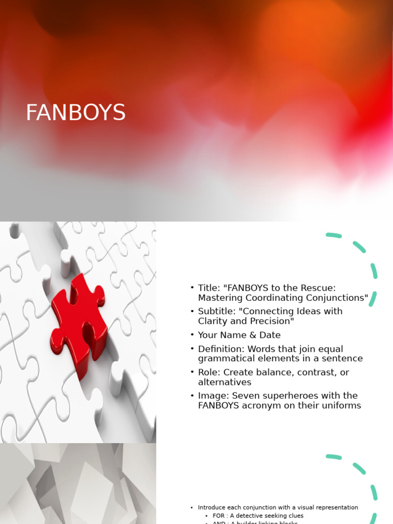 Master Coordinating Conjunctions with FANBOYS | PDF