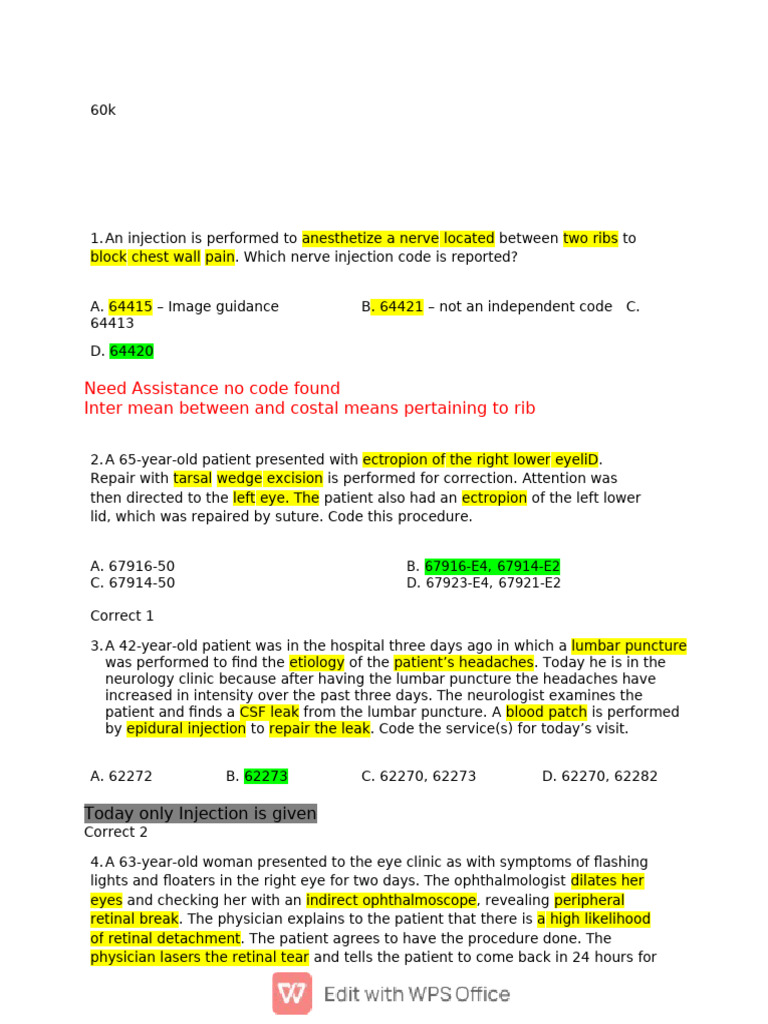 what is the cpt code for vitamin b12 injection CPT Code Selection for Surgical Procedures | PDF