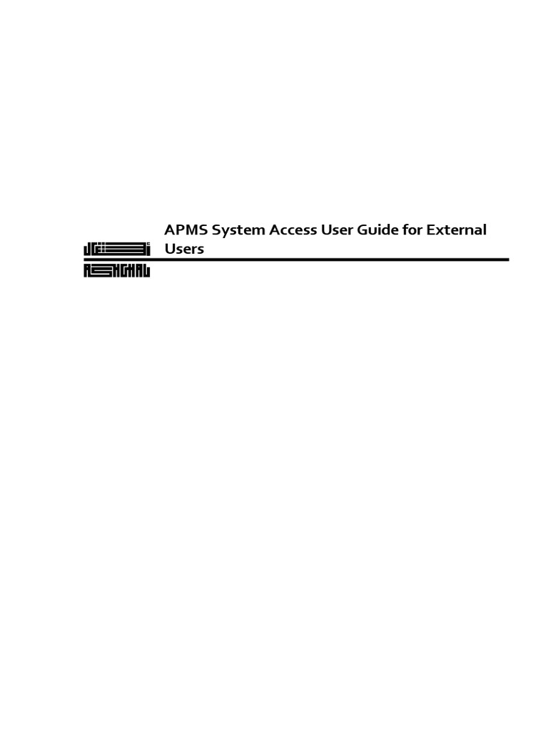 APMS User Guide for External Access | PDF | Personal Identification ...