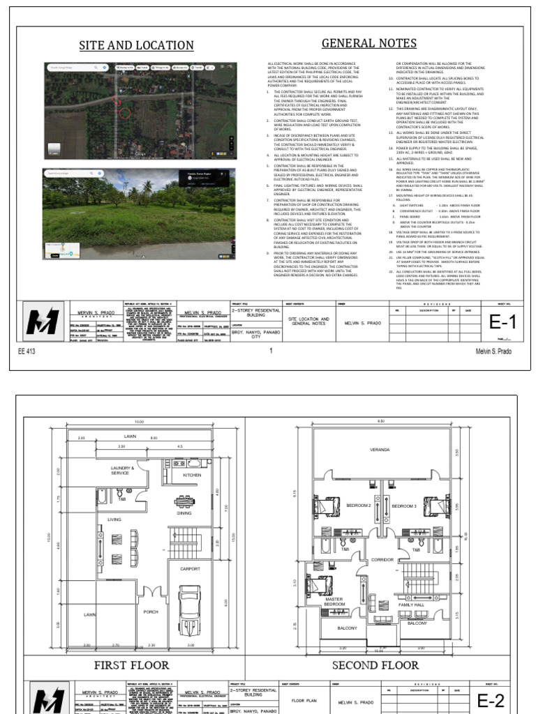 Electrical Work Specifications and Layout | PDF | Electric Power | Wire