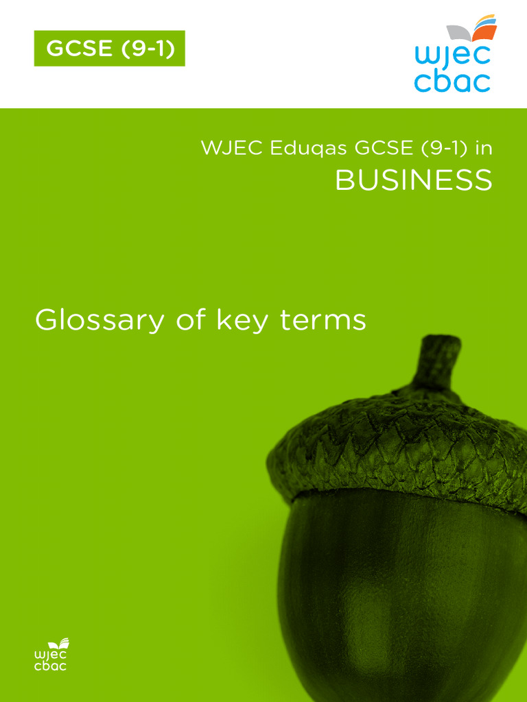 Wjec gcse business glossery of terms pdf franchising pricing