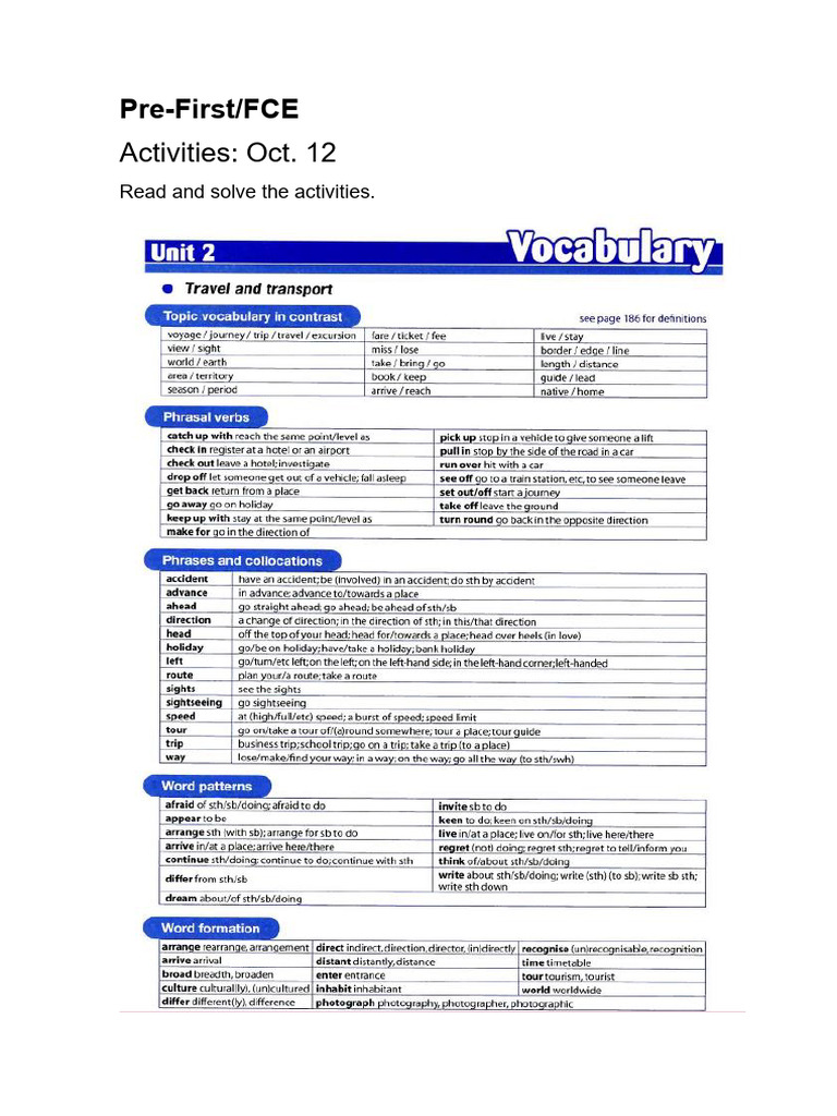 Pre First Oct 12 | PDF