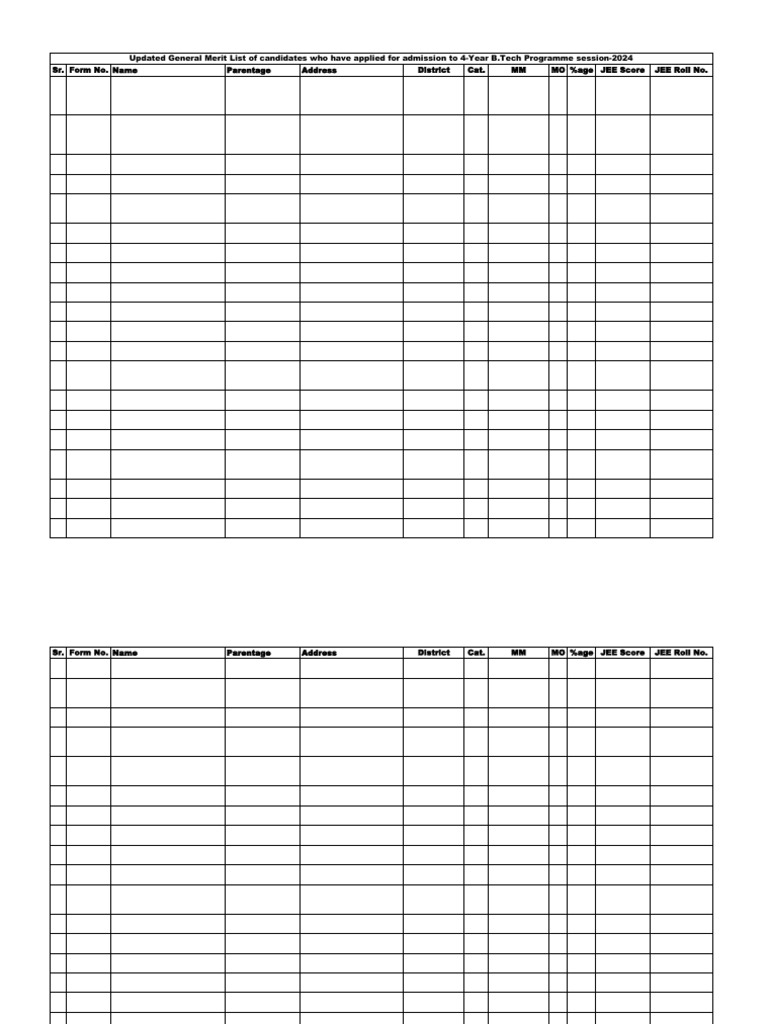 Student List Sample | PDF