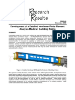 Development of A Detailed Nonlinear Finite Element Analysis Model of Colliding Trains