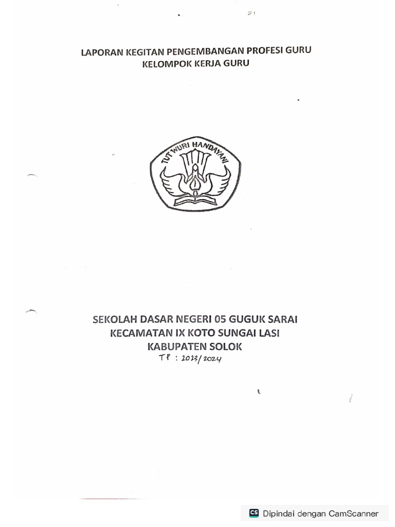 Laporan Kegiatan Pengembangan Profesi Guru | PDF