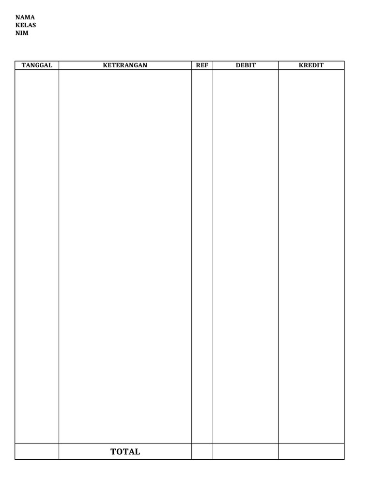 Bagi Format Jurnal BB Ns Terbaru | PDF