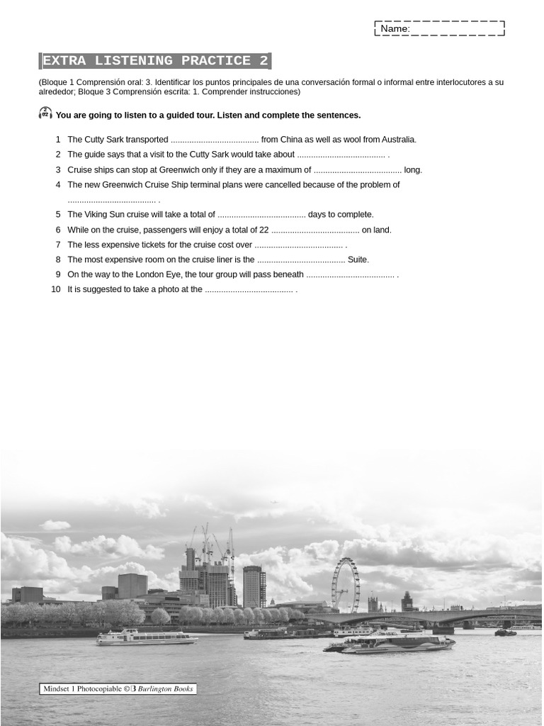 Extra Listening Practice: Guided Tour | PDF | Home & Garden