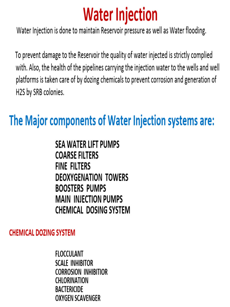 Seawater Injection System Overview | PDF | Chemical Engineering ...