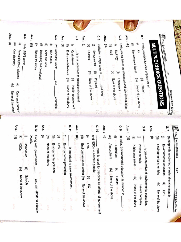 Chapter 1 EST Prelim Exam QB | PDF