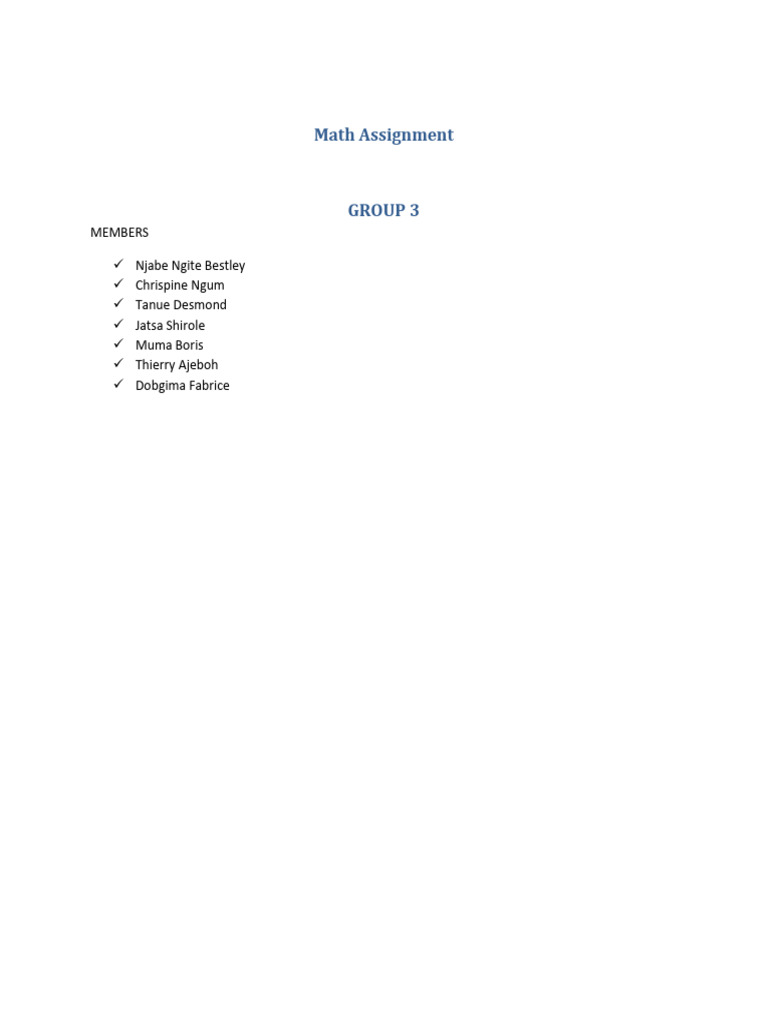 Math Assignment on Series and Functions | PDF | Science & Mathematics ...