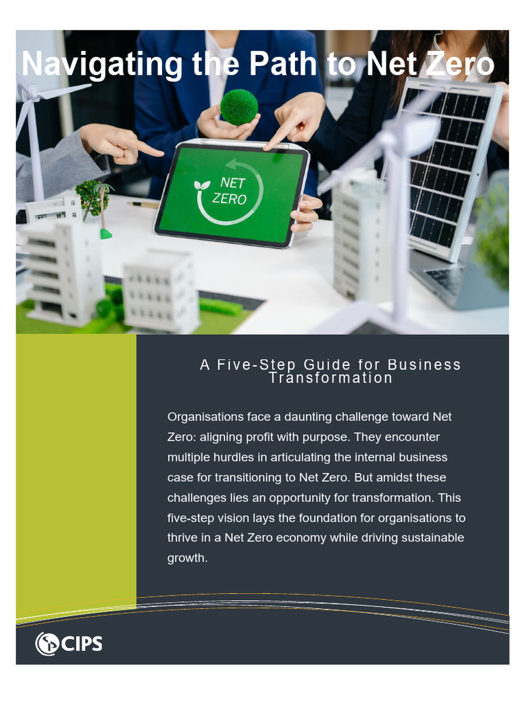 Navigating The Path To Net Zero | PDF | Sustainability | Climate Resilience