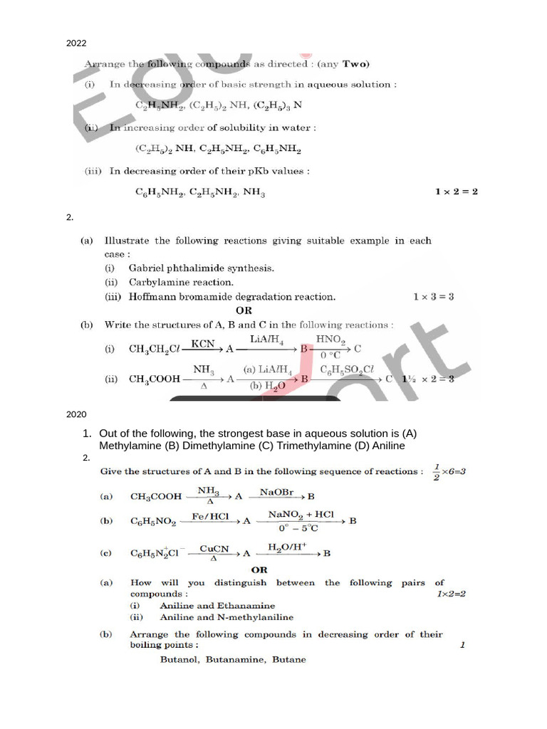 Amines | PDF | Amine | Organic Chemistry