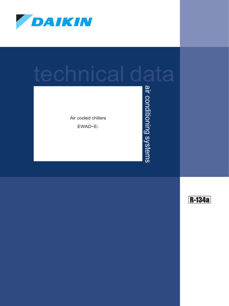 Technical Data: Air Cooled Chillers Ewad E | PDF | Heat Exchanger | Air ...