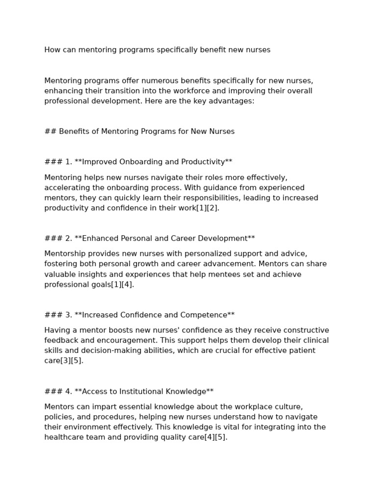 Do7 | PDF | Mentorship | Nursing